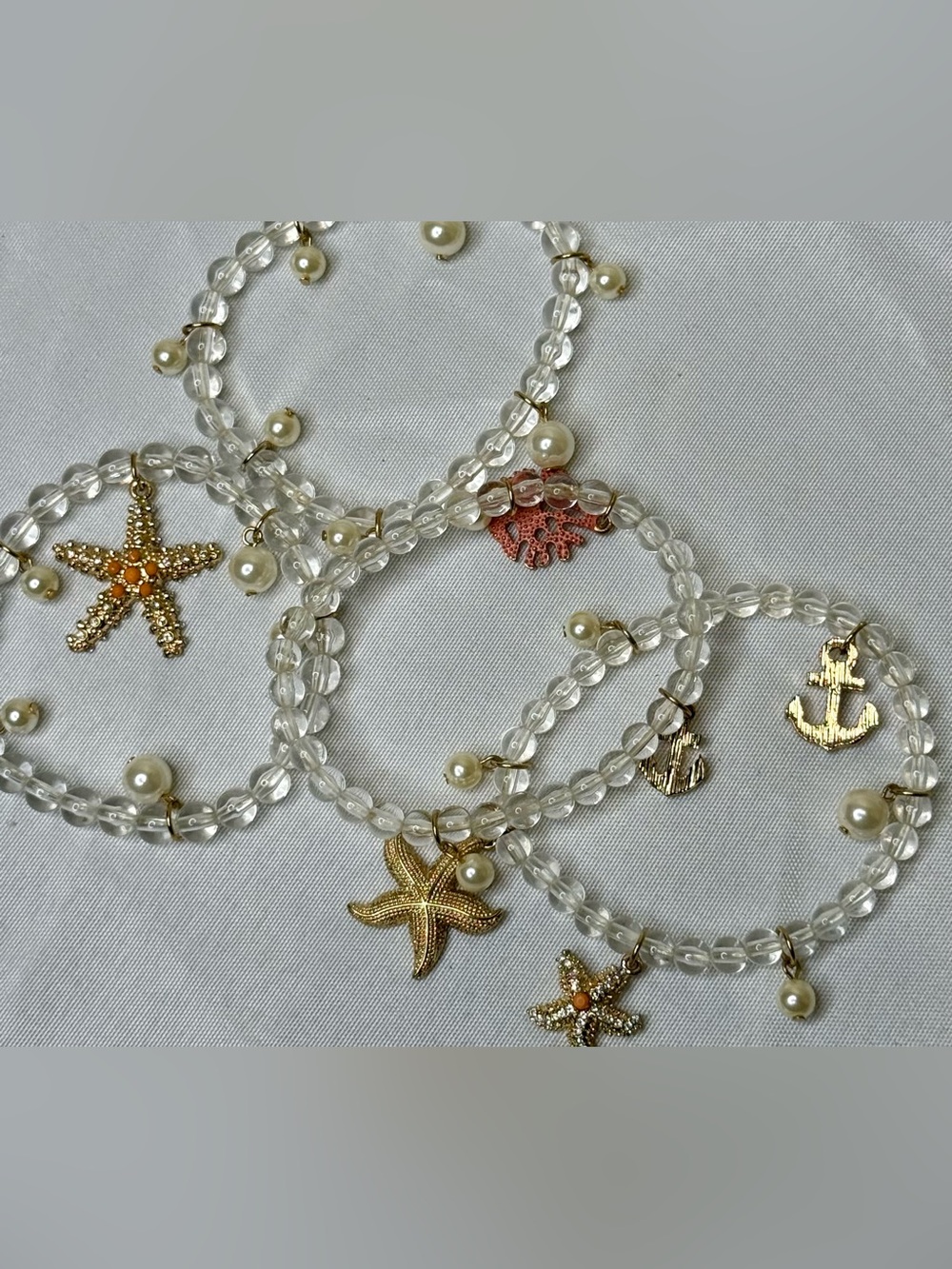 Vintage Sea Themed Beaded & Dangles Bracelets